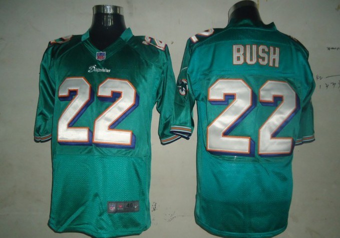Nike Elite Jersey Miami Dolphins 22 Reggie Bush Green